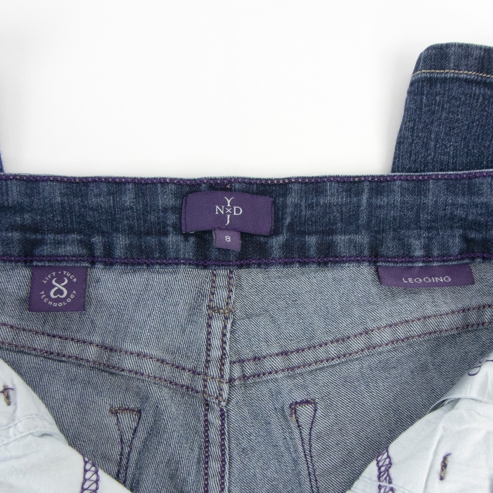 NYDJ‎ Legging Jeans Womens Size 8 Blue Style 10935HY Cut 61802M Lift Tuck - Picture 7 of 10